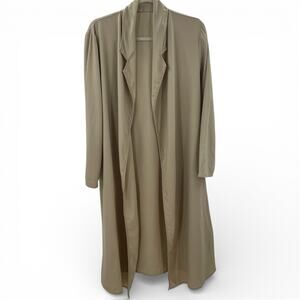 Peter Cohen Wool Trench Coat Tan / Beige S
